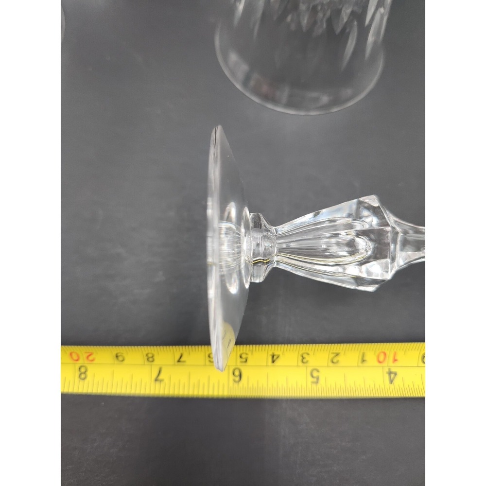 Vtg Tiffin Franciscan Crystal Water Goblets Wine Glasses Jamestown? Set Of 5 - Picture 9 of 10